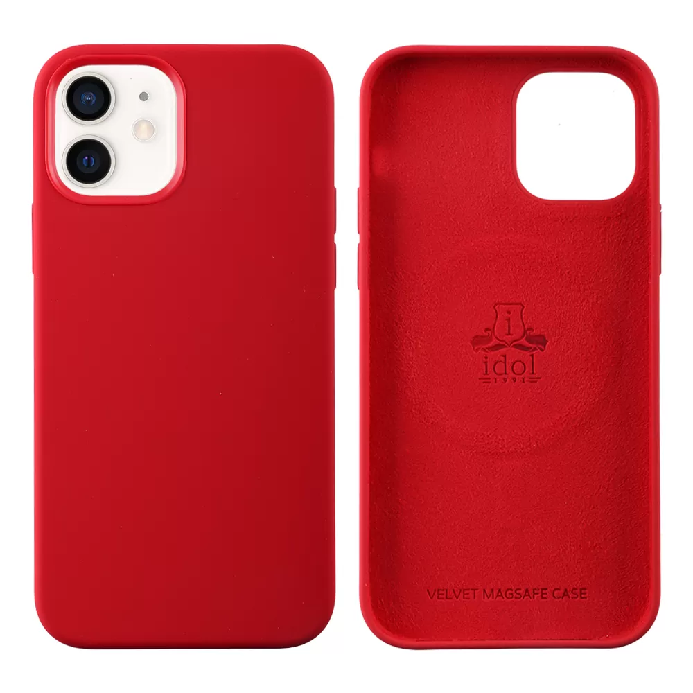 IDOL 1991 VELVET MAGSAFE TPU ΘΗΚΗ IPHONE 12 PRO / IPHONE 12 6.1in CAMERA GUARD RED