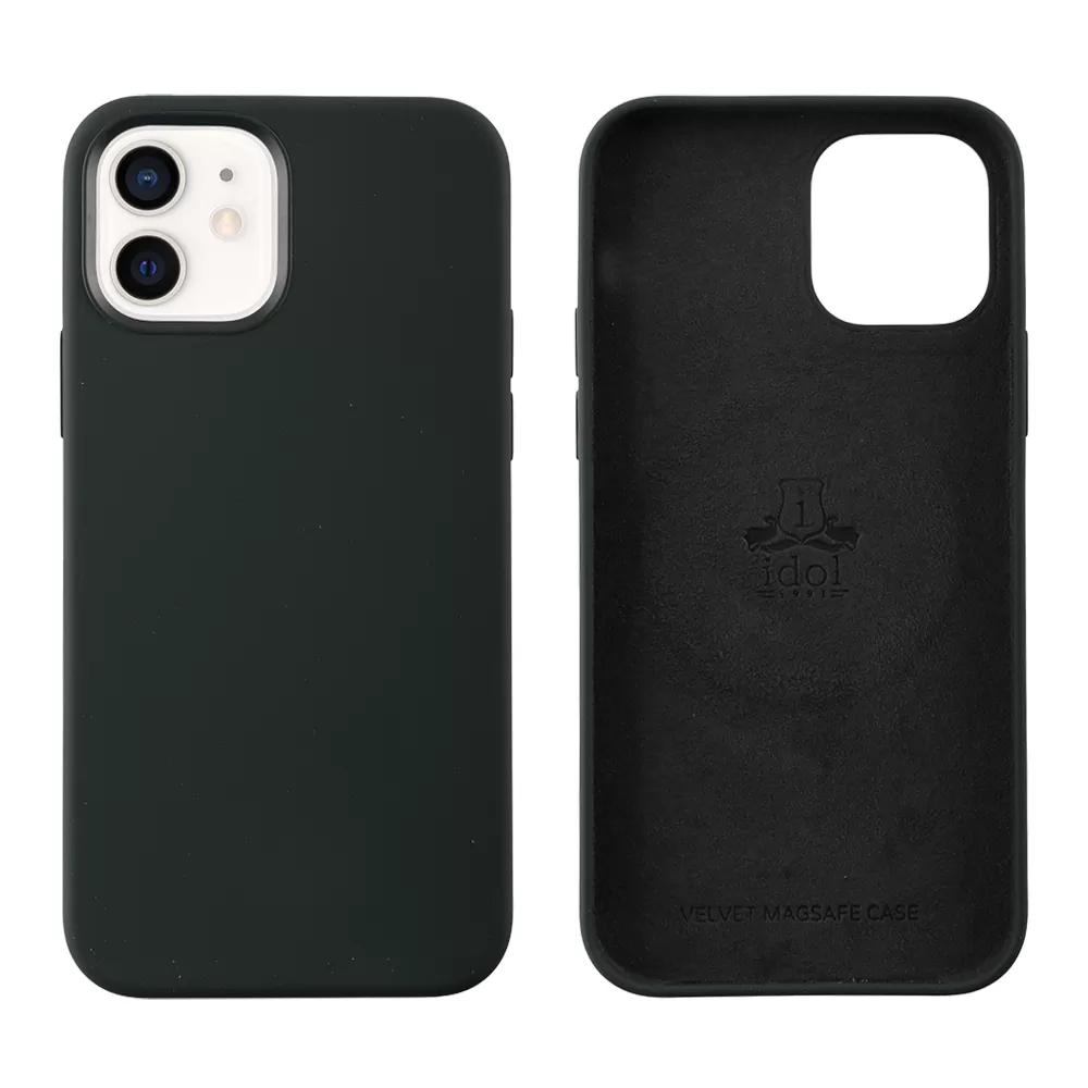 IDOL 1991 VELVET MAGSAFE TPU ΘΗΚΗ IPHONE 12 PRO / IPHONE 12 6.1in CAMERA GUARD GREEN