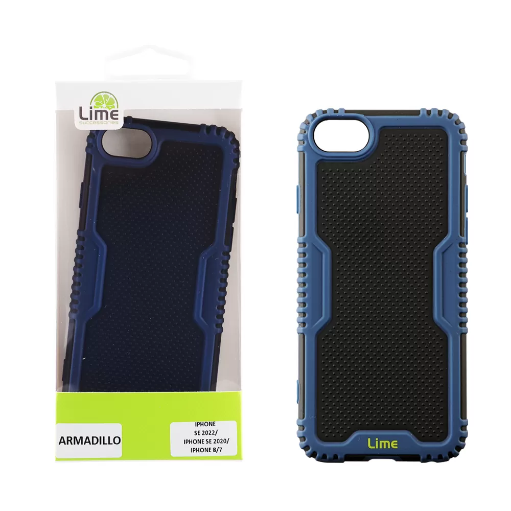 LIME ARMADILLO ΘΗΚΗ IPHONE SE 2022/IPHONE SE 2020/IPHONE 8/7 4.7in  FULL CAMERA PROTECTION BLUE
