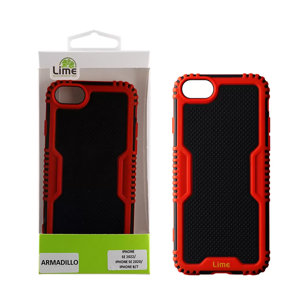 LIME ARMADILLO ΘΗΚΗ IPHONE SE 2022/IPHONE SE 2020/IPHONE 8/7 4.7in  FULL CAMERA PROTECTION RED