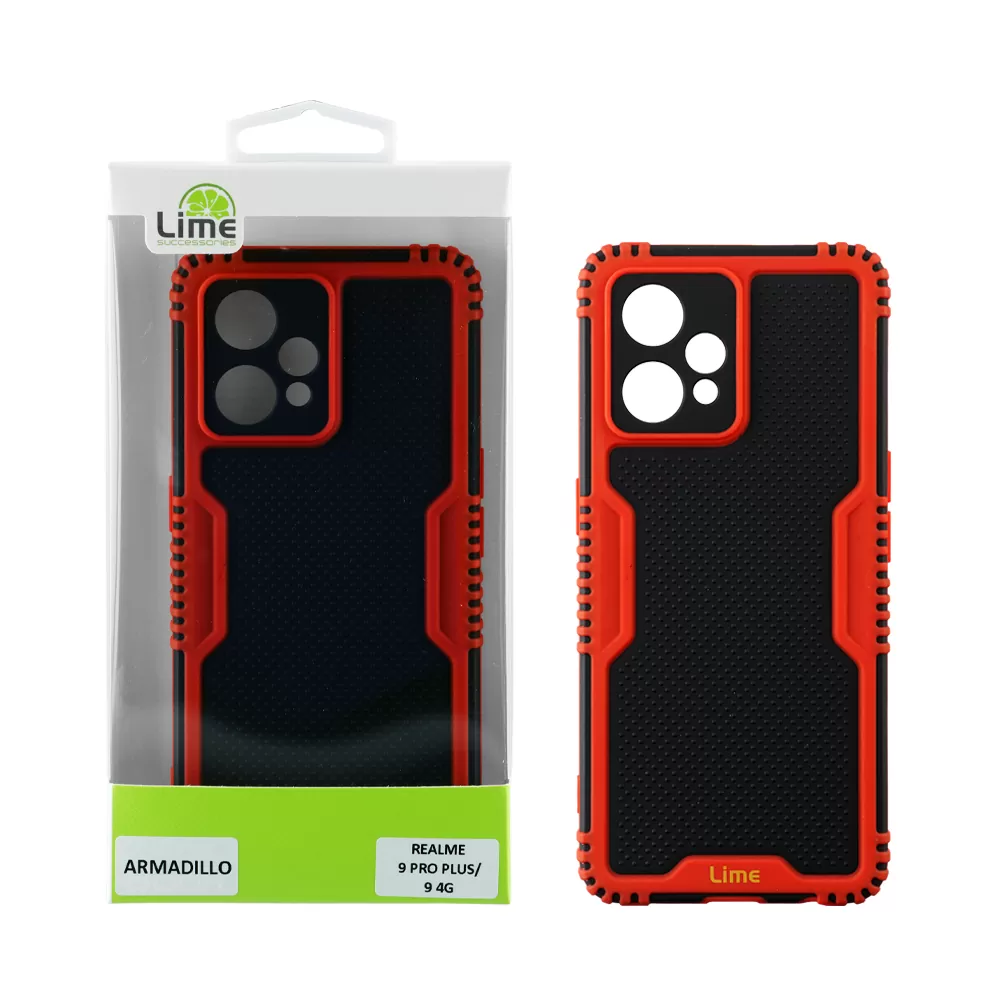 LIME ARMADILLO ΘΗΚΗ REALME 9 PRO PLUS/9 4G 6.4in  FULL CAMERA PROTECTION RED