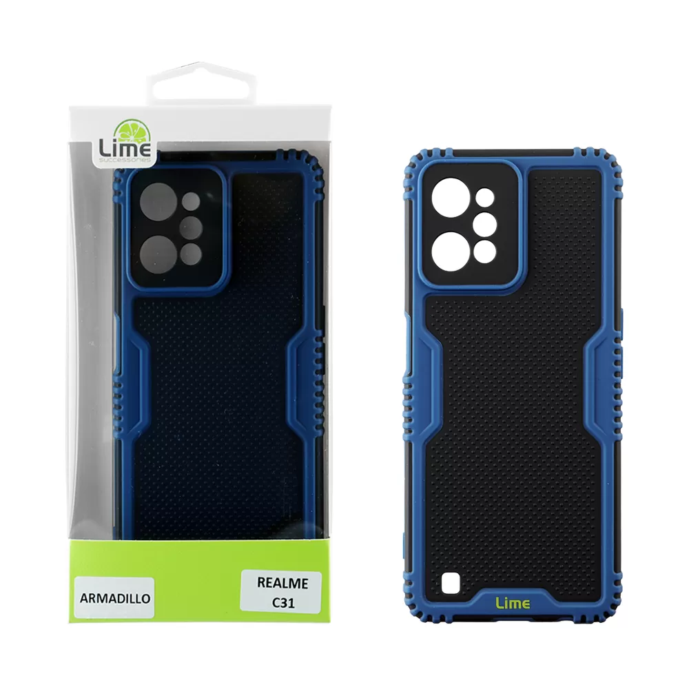 LIME ARMADILLO ΘΗΚΗ REALME C31 6.5in  FULL CAMERA PROTECTION BLUE