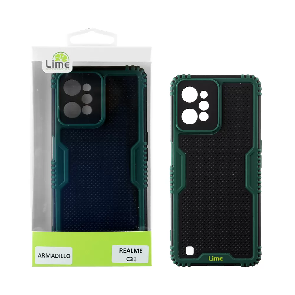 LIME ARMADILLO ΘΗΚΗ REALME C31 6.5in  FULL CAMERA PROTECTION GREEN