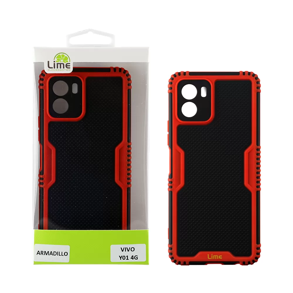 LIME ARMADILLO ΘΗΚΗ VIVO Y01 4G 6.51in  FULL CAMERA PROTECTION RED