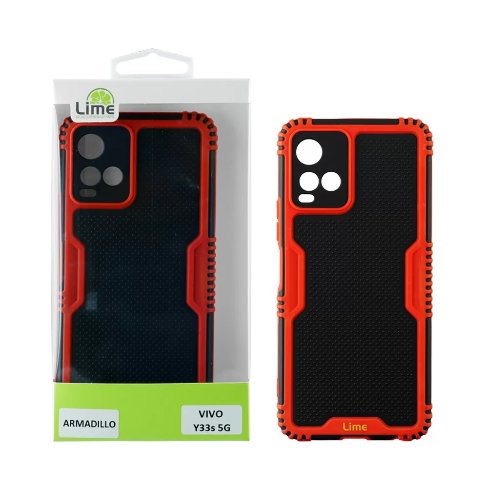 LIME ARMADILLO ΘΗΚΗ VIVO Y33s 4G 6.58in  FULL CAMERA PROTECTION RED