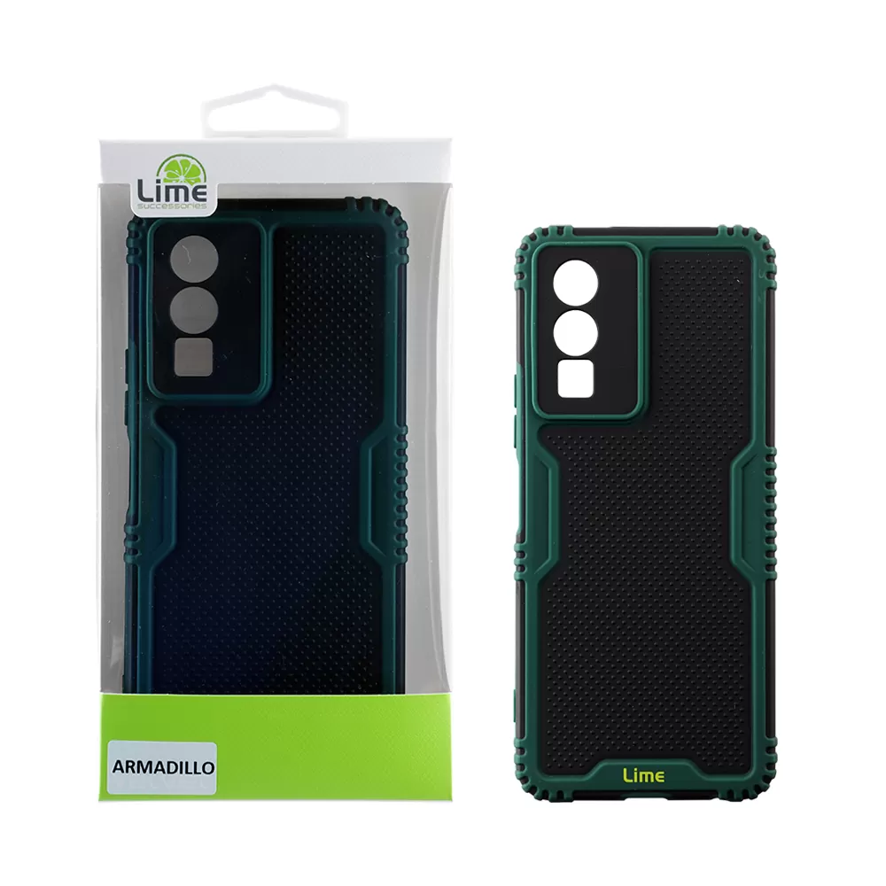 LIME ARMADILLO ΘΗΚΗ VIVO Y76 5G 6.58in  FULL CAMERA PROTECTION GREEN