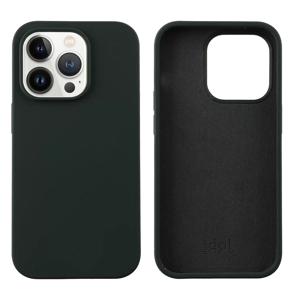 IDOL 1991 VELVET ELITE TPU ΘΗΚΗ IPHONE 14 PRO 6.1in 4 SIDE CAMERA GUARD DARK GREEN