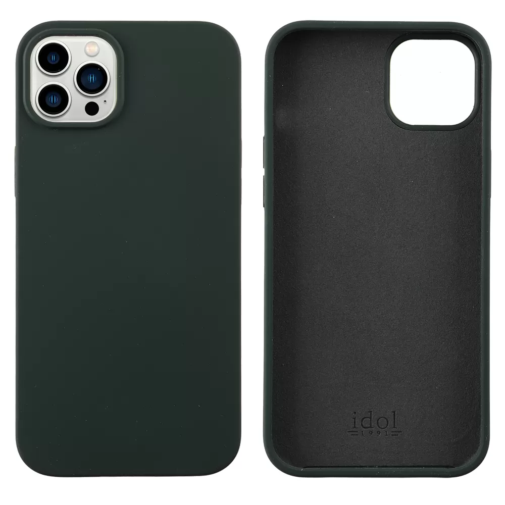 IDOL 1991 VELVET ELITE TPU ΘΗΚΗ IPHONE 14 PLUS 6.7in  4 SIDE CAMERA GUARD DARK GREEN