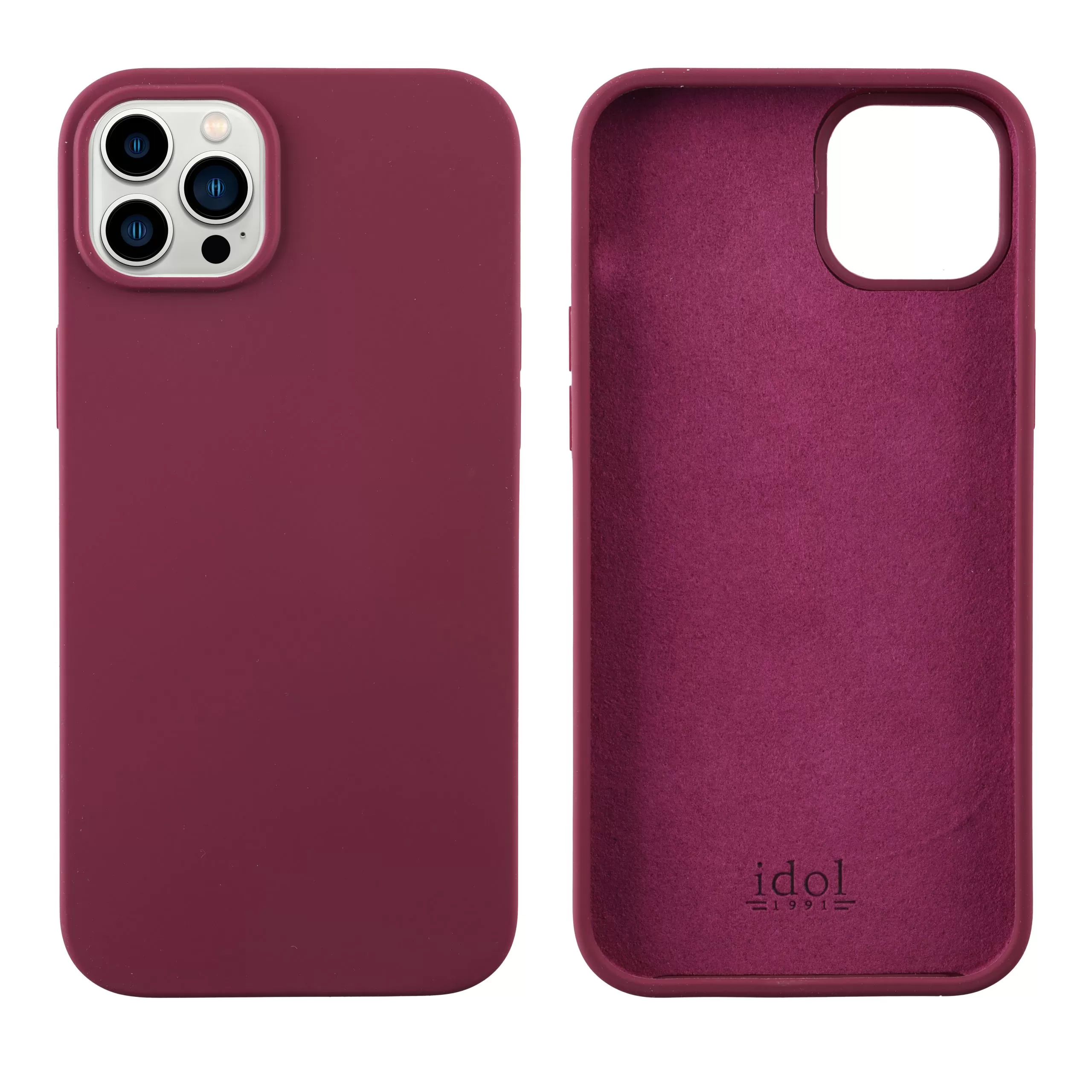 IDOL 1991 VELVET ELITE TPU ΘΗΚΗ IPHONE 14 PLUS 6.7in 4 SIDE CAMERA GUARD BURGUNDY