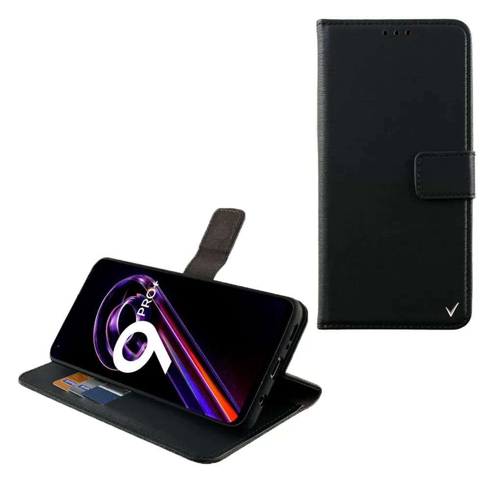 VOLTE-TEL ALLURE ΘΗΚΗ REALME 9 PRO PLUS/9 4G 6.4in  MAGNET BOOK STAND CLIP BLACK