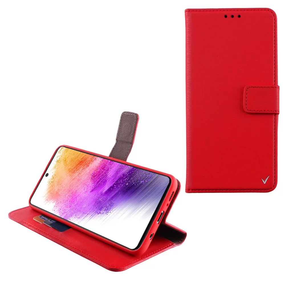 VOLTE-TEL ALLURE ΘΗΚΗ SAMSUNG A73 5G A736 6.7in  MAGNET BOOK STAND CLIP RED