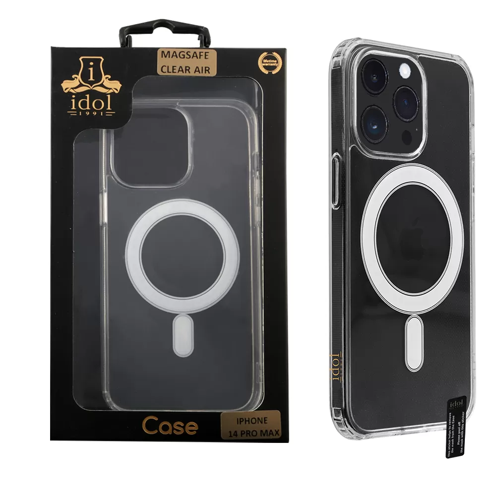IDOL 1991 MAGSAFE ANTISHOCK CLEAR AIR TPU1 ΘΗΚΗ IPHONE 14 PRO MAX 6.7" BACK COVER  CAMERA GUARD ΔΙΑΦΑΝΗ