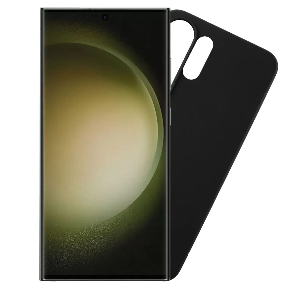 VOLTE-TEL SILICON TPU ΘΗΚΗ SAMSUNG S23 ULTRA 5G S918 6.8in  CAMERA GUARD BLACK