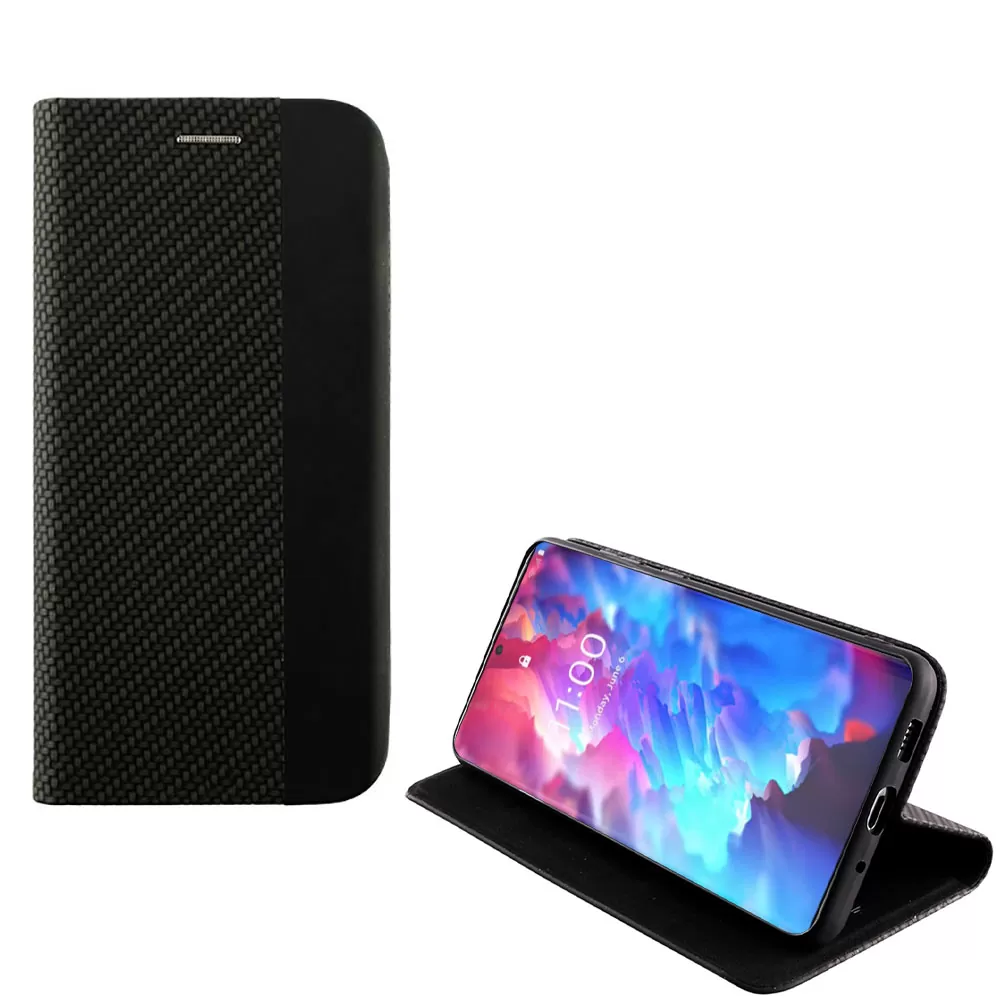 IDOL 1991 ELITE ΘΗΚΗ SAMSUNG S23 ULTRA 5G S918 6.8in  ANTI-RFID BOOK STAND BLACK