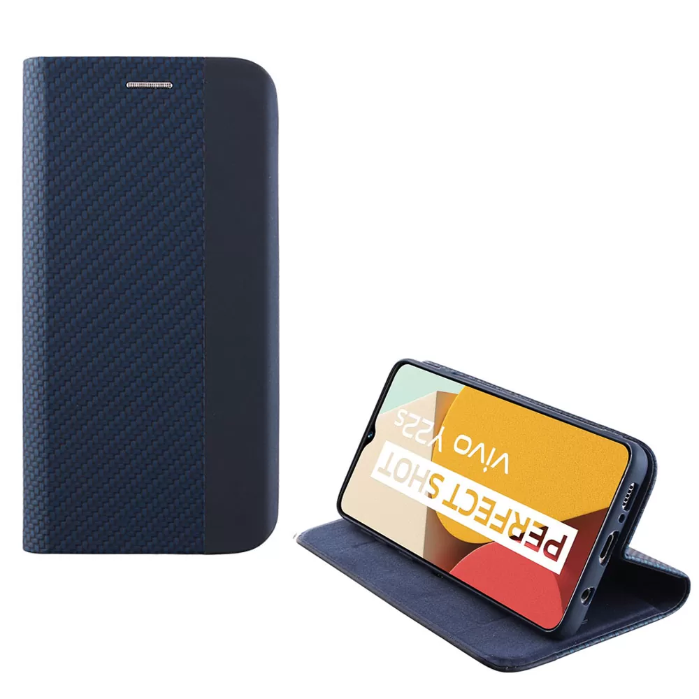 IDOL 1991 ELITE ΘΗΚΗ VIVO Y22/Y22s 6.55in  ANTI-RFID BOOK STAND BLUE