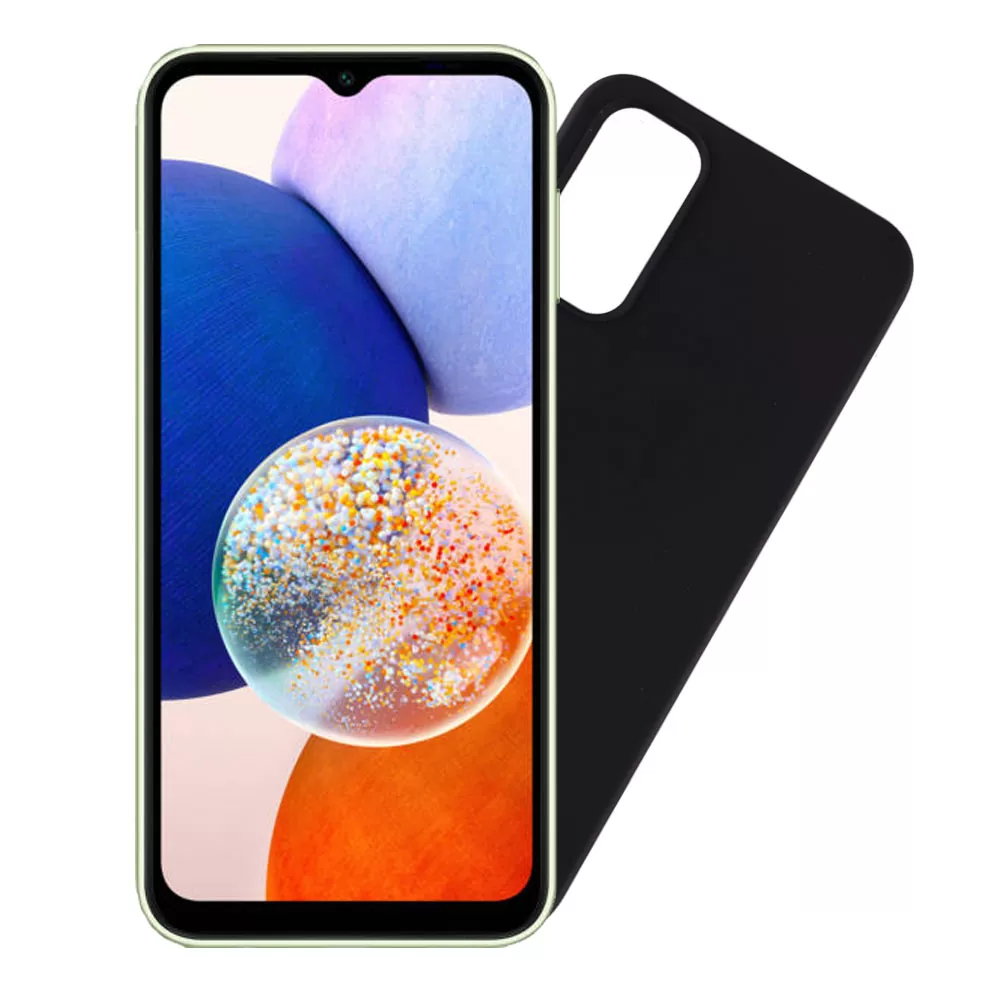 VOLTE-TEL SILICON TPU ΘΗΚΗ SAMSUNG A14 4G A145/A14 5G A146 6.6in  CAMERA GUARD BLACK