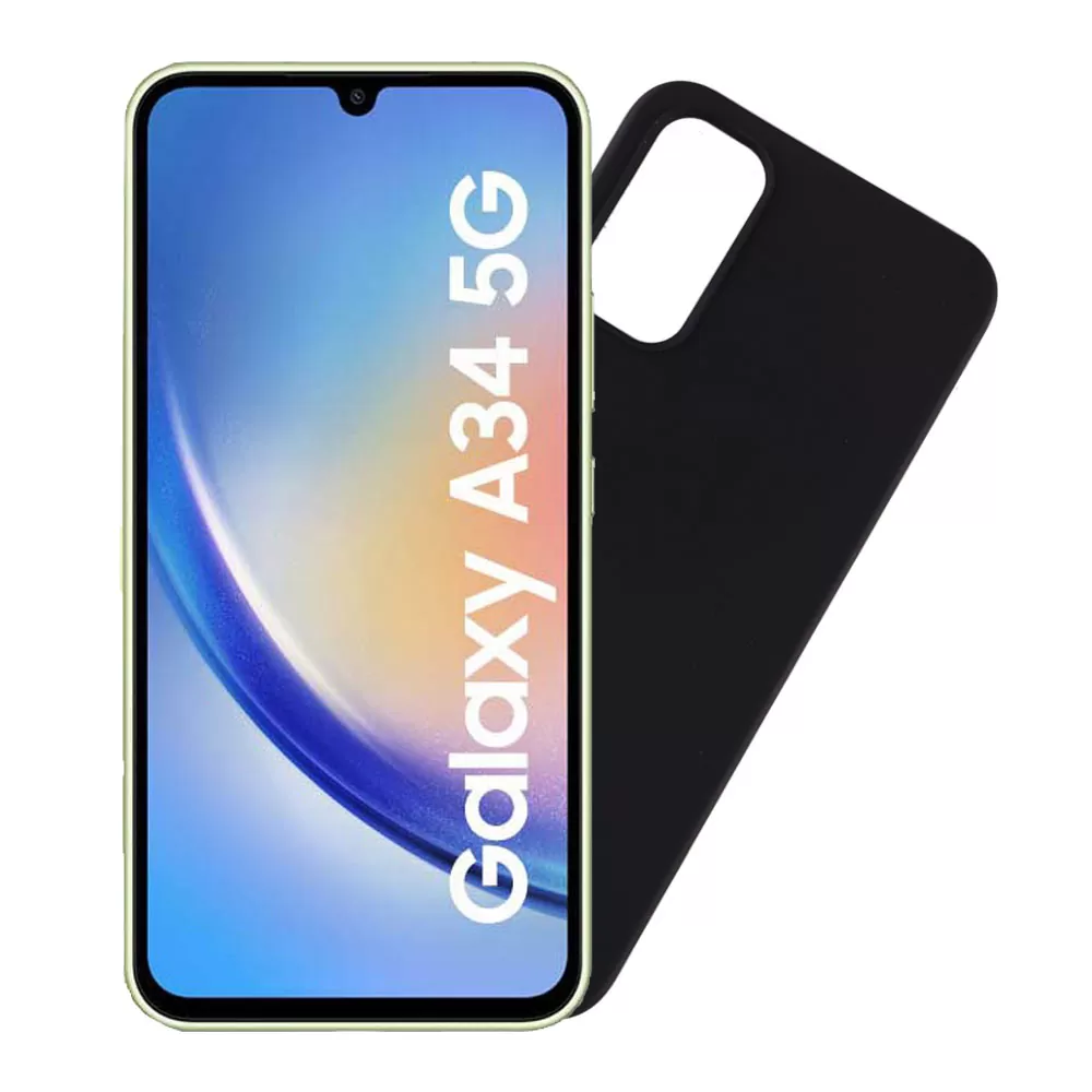 VOLTE-TEL SILICON TPU ΘΗΚΗ SAMSUNG A34 5G A346 6.6in  CAMERA GUARD BLACK