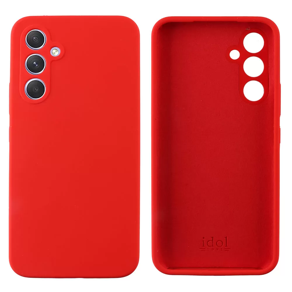 IDOL 1991 VELVET ELITE TPU ΘΗΚΗ SAMSUNG A54 5G A546 6.4in  4 SIDE FULL CAMERA PROTECTION RED