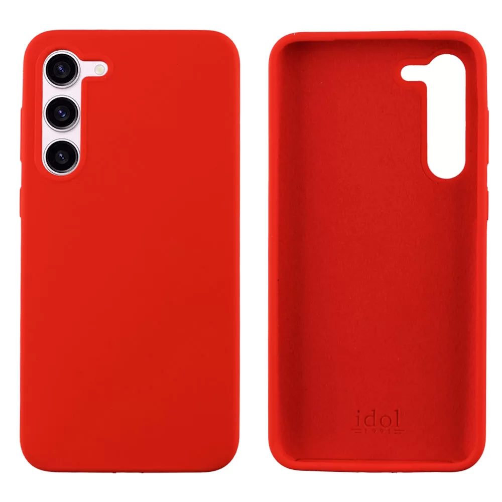 IDOL 1991 VELVET ELITE TPU ΘΗΚΗ SAMSUNG S23 5G S911 6.1in  4 SIDE CAMERA GUARD RED