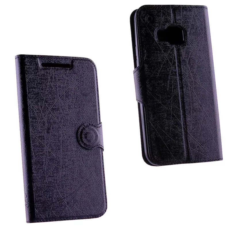 VOLTE-TEL ΘΗΚΗ HTC ONE M9 LINE LEATHER-TPU BOOK STAND BLACK