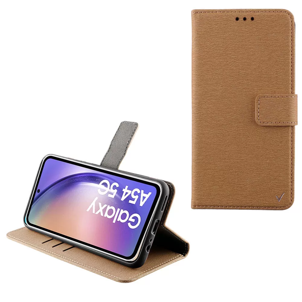 VOLTE-TEL ALLURE ΘΗΚΗ SAMSUNG A54 5G A546 6.4in  MAGNET BOOK STAND CLIP GOLD