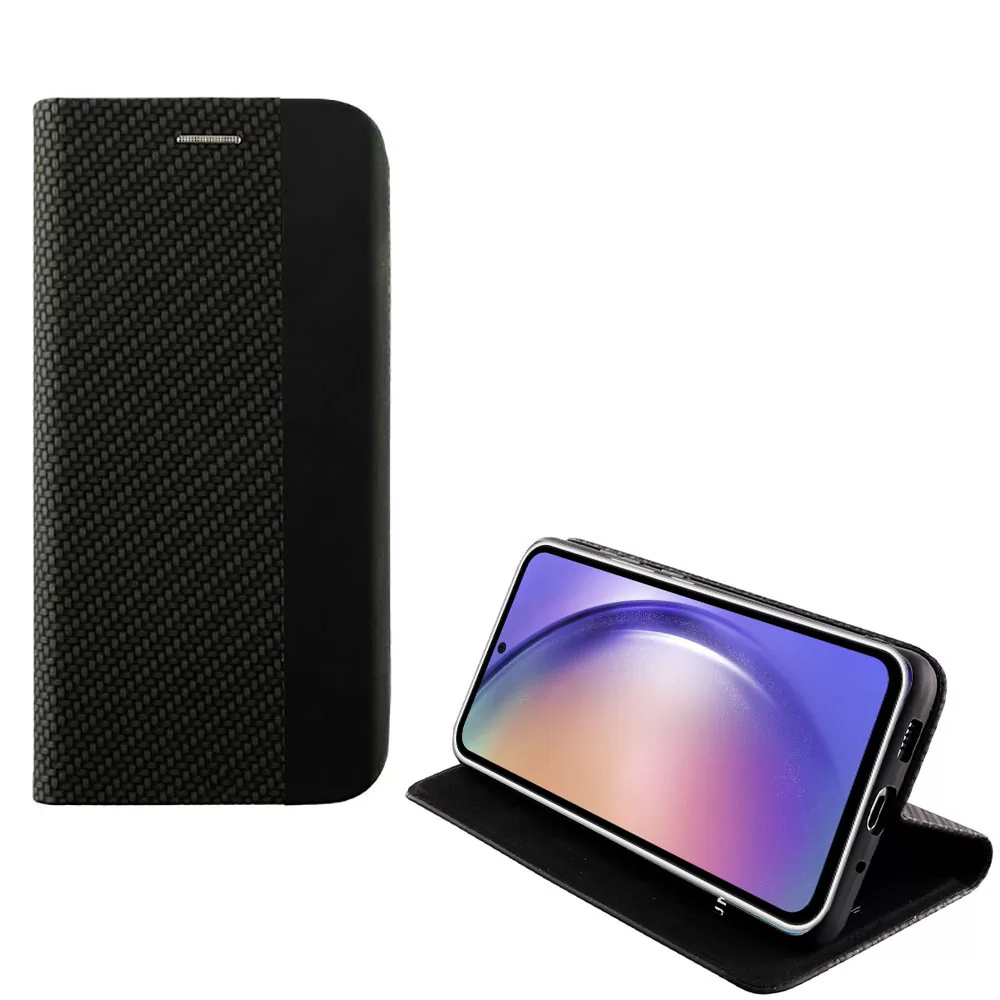 IDOL 1991 ELITE ΘΗΚΗ SAMSUNG A54 5G A546 6.4in  ANTI-RFID BOOK STAND BLACK