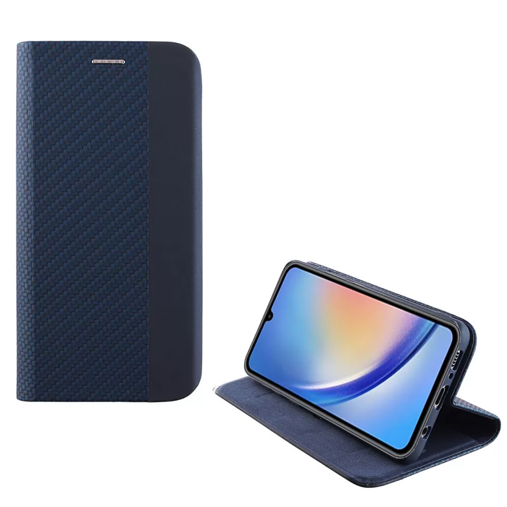 IDOL 1991 ELITE ΘΗΚΗ SAMSUNG A34 5G A346 6.6in  ANTI-RFID BOOK STAND BLUE
