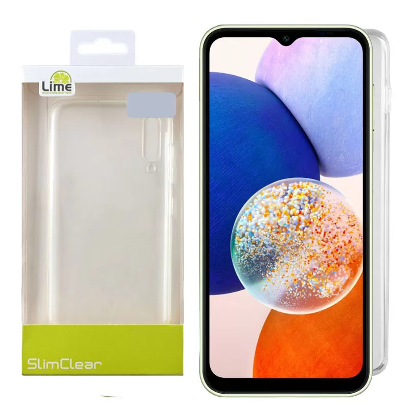 LIME SLIMCLEAR TPU ΘΗΚΗ SAMSUNG A14 4G A145/A14 5G A146 6.6in CAMERA GUARD ΔΙΑΦΑΝΗ