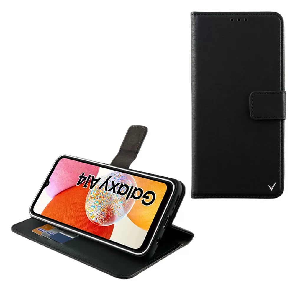 VOLTE-TEL ALLURE ΘΗΚΗ SAMSUNG A14 4G A145/A14 5G A146 6.6in  MAGNET BOOK STAND CLIP BLACK