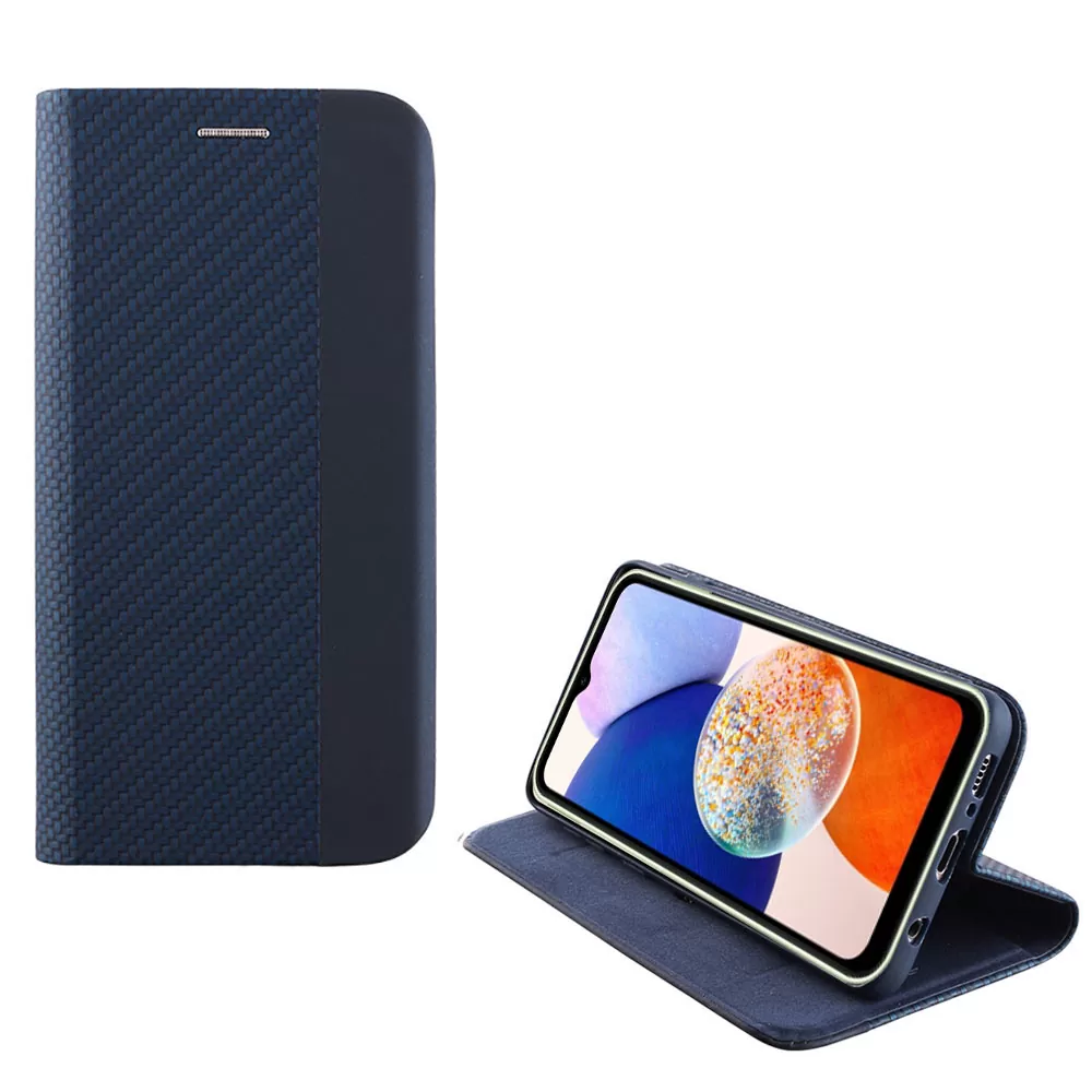 IDOL 1991 ELITE ΘΗΚΗ SAMSUNG A14 4G A145/A14 5G A146 6.6in  ANTI-RFID BOOK STAND BLUE