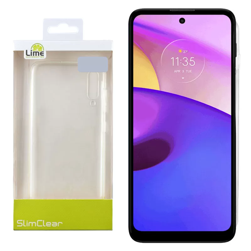 LIME SLIMCLEAR TPU ΘΗΚΗ MOTOROLA MOTO E40 XT2159-9 6.5in CAMERA GUARD ΔΙΑΦΑΝΗ