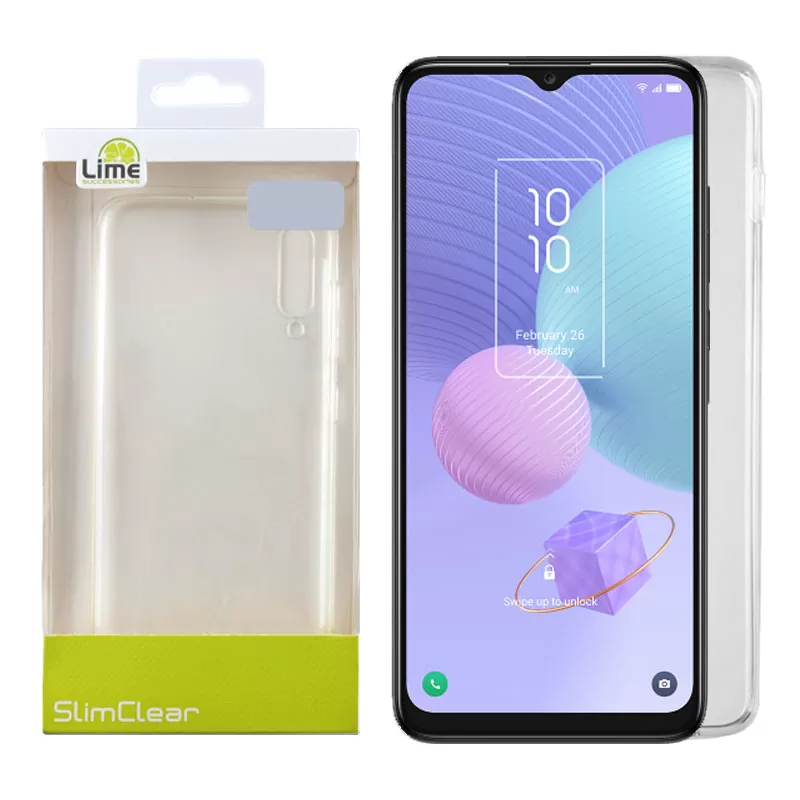 LIME SLIMCLEAR TPU ΘΗΚΗ TCL 405 T506D/406/408 T507 6.6in CAMERA GUARD ΔΙΑΦΑΝΗ