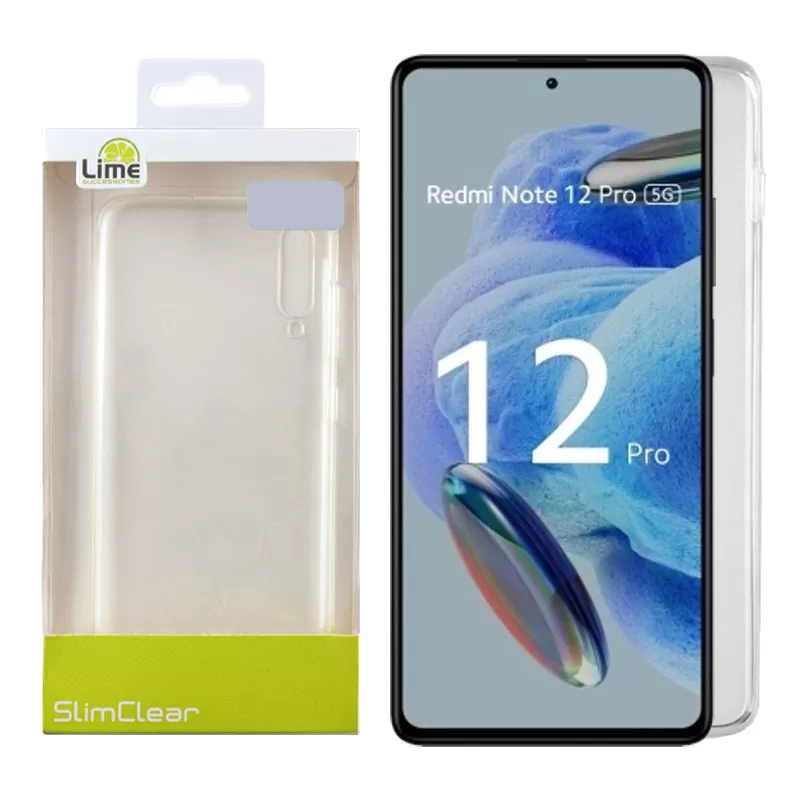 LIME SLIMCLEAR TPU ΘΗΚΗ XIAOMI REDMI NOTE 12 PRO 5G 6.67in CAMERA GUARD ΔΙΑΦΑΝΗ