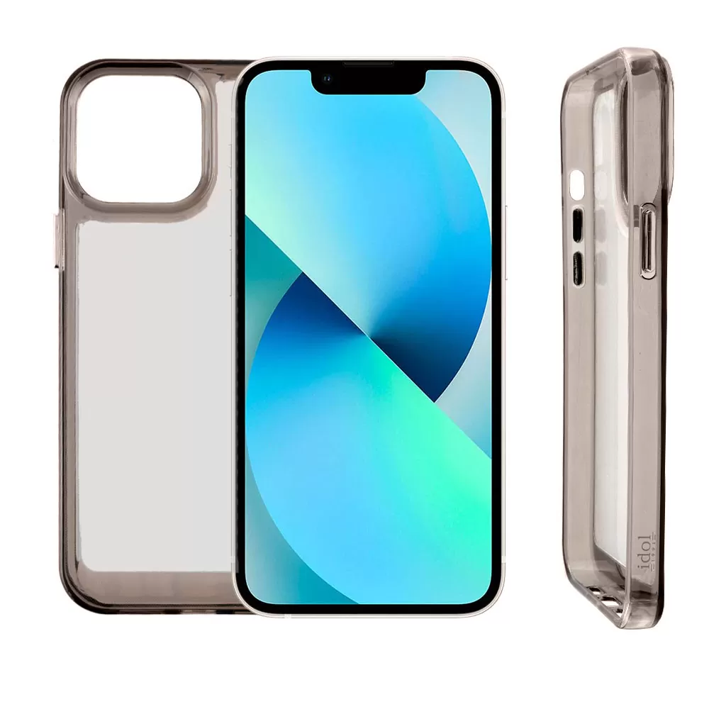 IDOL 1991 CRISTALYTE TPU ΘΗΚΗ IPHONE 13 6.1in CAMERA GUARD ΔΙΑΦΑΝΗ ΓΚΡΙ