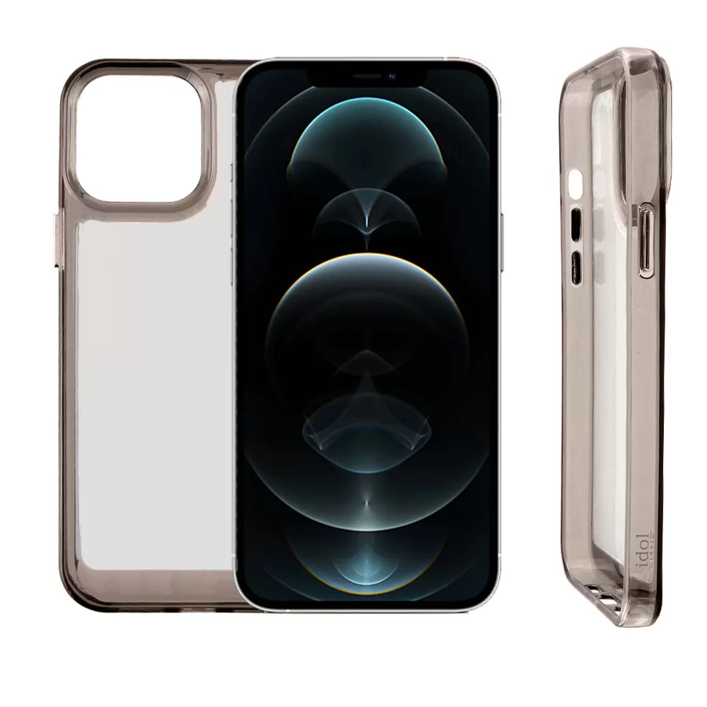 IDOL 1991 CRISTALYTE TPU ΘΗΚΗ IPHONE 12 PRO / IPHONE 12 6.1in CAMERA GUARD ΔΙΑΦΑΝΗ ΓΚΡΙ