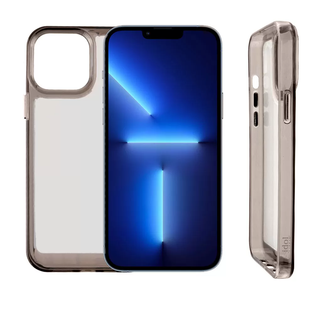 IDOL 1991 CRISTALYTE TPU ΘΗΚΗ IPHONE 13 PRO 6.1in CAMERA GUARD ΔΙΑΦΑΝΗ ΓΚΡΙ