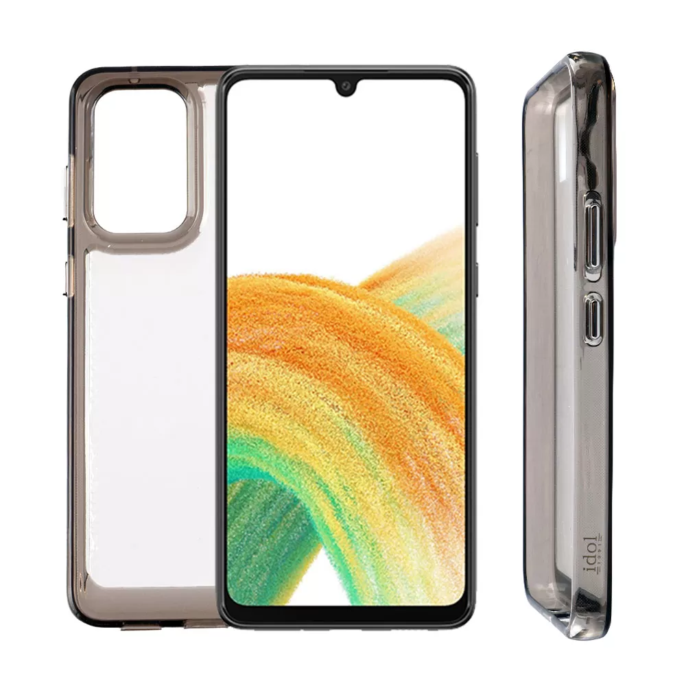 IDOL 1991 CRISTALYTE TPU ΘΗΚΗ SAMSUNG A33 5G A336 6.4in CAMERA GUARD ΔΙΑΦΑΝΗ ΓΚΡΙ