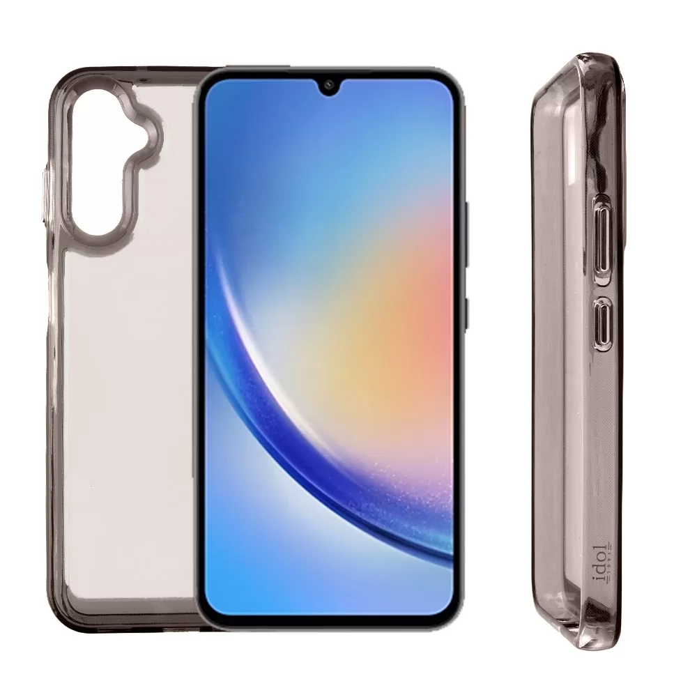 IDOL 1991 CRISTALYTE TPU ΘΗΚΗ SAMSUNG A34 5G A346 6.6in CAMERA GUARD ΔΙΑΦΑΝΗ ΓΚΡΙ