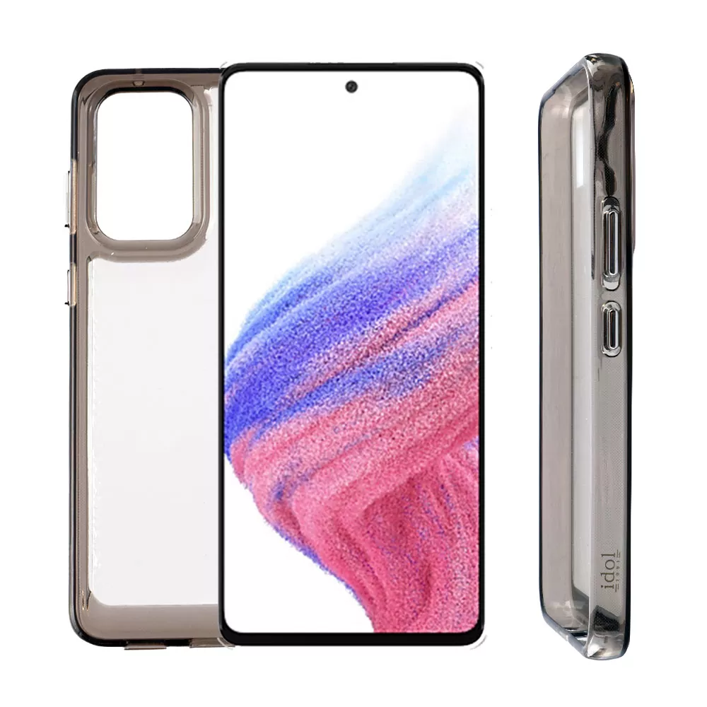 IDOL 1991 CRISTALYTE TPU ΘΗΚΗ SAMSUNG A53 5G A536 6.5in CAMERA GUARD ΔΙΑΦΑΝΗ ΓΚΡΙ
