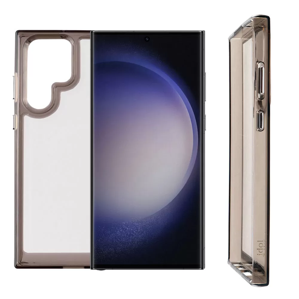 IDOL 1991 CRISTALYTE TPU ΘΗΚΗ SAMSUNG S23 ULTRA 5G S918 6.8in CAMERA GUARD ΔΙΑΦΑΝΗ ΓΚΡΙ