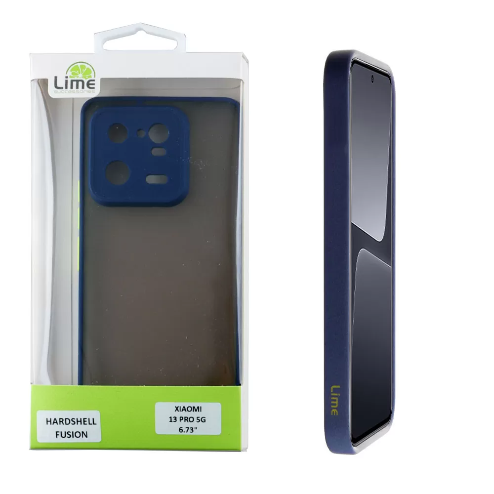 LIME HARDSHELL FUSION ΘΗΚΗ XIAOMI 13 PRO 5G 6.73in  FULL CAMERA PROTECTION BLUE WITH YELLOW KEYS