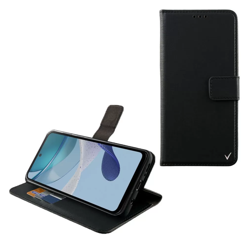 VOLTE-TEL ALLURE ΘΗΚΗ MOTOROLA MOTO G53 6.5in  MAGNET BOOK STAND CLIP BLACK