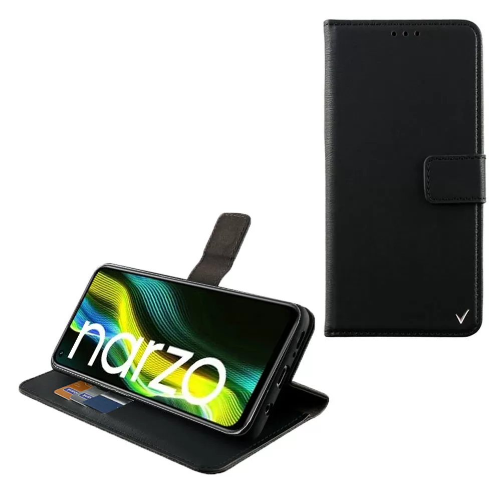 VOLTE-TEL ALLURE ΘΗΚΗ REALME NARZO 50 6.6in  MAGNET BOOK STAND CLIP BLACK