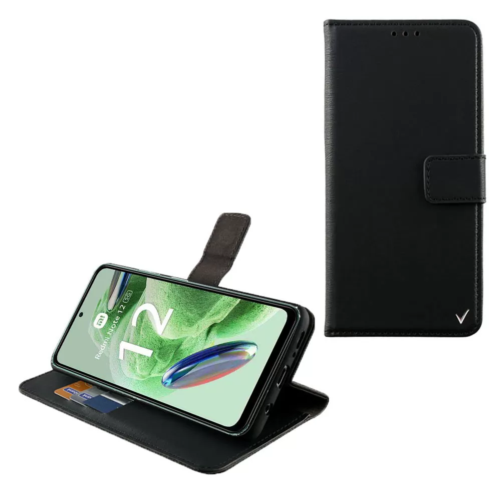 VOLTE-TEL ALLURE ΘΗΚΗ XIAOMI REDMI NOTE 12 5G 6.67in  MAGNET BOOK STAND CLIP BLACK