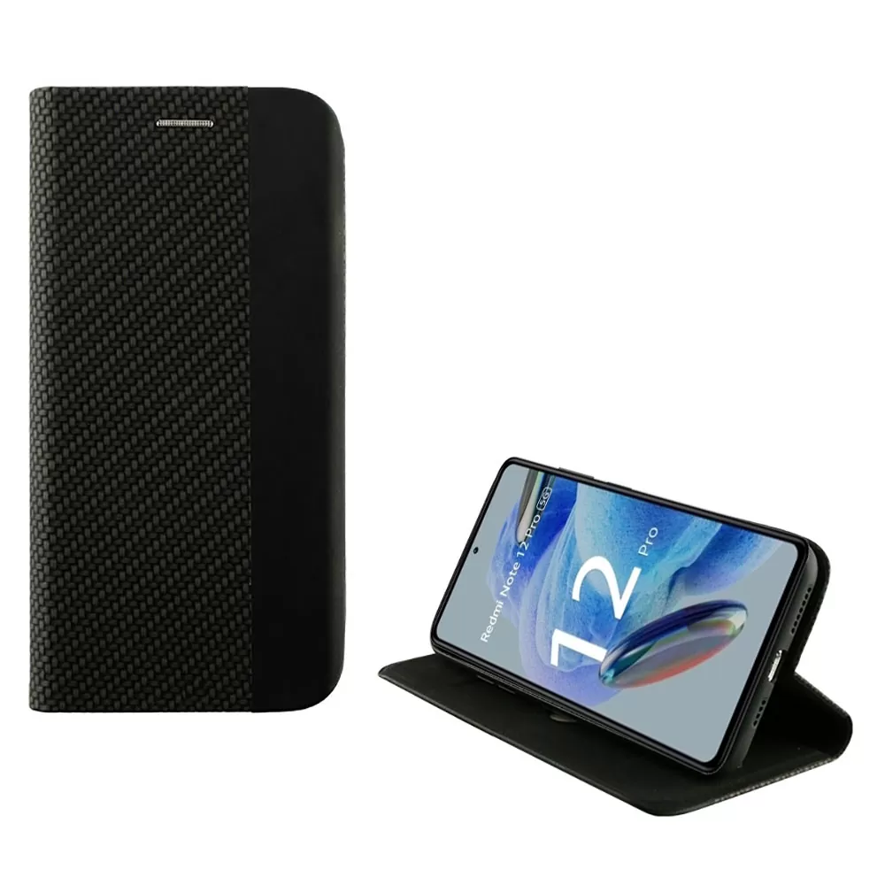 IDOL 1991 ELITE ΘΗΚΗ XIAOMI REDMI NOTE 12 PRO 5G 6.67in  ANTI-RFID BOOK STAND BLACK