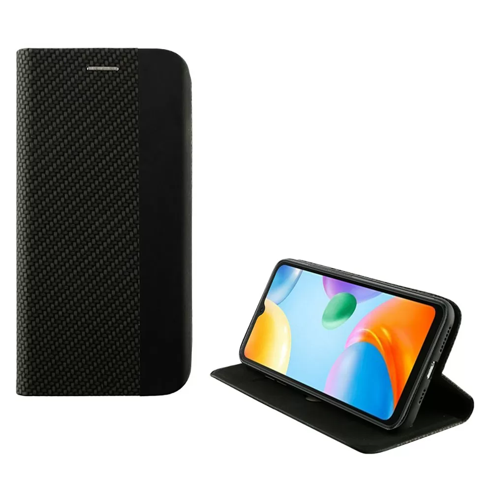 IDOL 1991 ELITE ΘΗΚΗ XIAOMI REDMI 10C/REDMI 10 POWER 6.71in  ANTI-RFID BOOK STAND BLACK