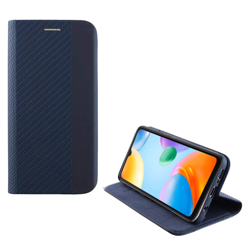 IDOL 1991 ELITE ΘΗΚΗ XIAOMI REDMI 10C/REDMI 10 POWER 6.71in  ANTI-RFID BOOK STAND BLUE