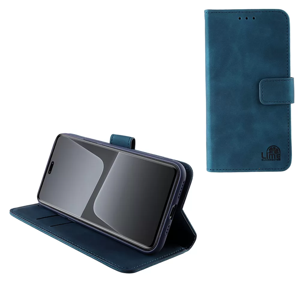 LIME ESSENTIAL ΘΗΚΗ XIAOMI 13 PRO 5G 6.73in  MAGNET BOOK STAND CLIP DARK BLUE