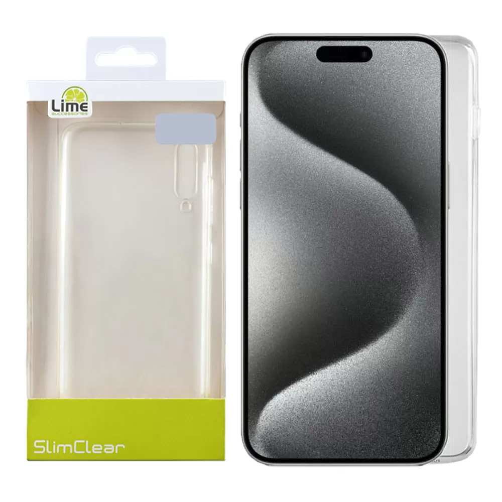 LIME SLIMCLEAR TPU ΘΗΚΗ IPHONE 15 PRO MAX 6.7in CAMERA GUARD ΔΙΑΦΑΝΗ