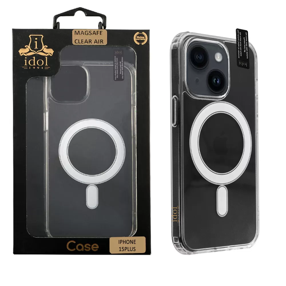 IDOL 1991 MAGSAFE ANTISHOCK CLEAR AIR TPU1 ΘΗΚΗ IPHONE 15 PLUS 6.7" BACK COVER  CAMERA GUARD ΔΙΑΦΑΝΗ